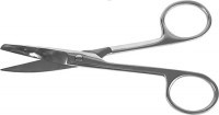 Ножницы медицинские с одним острым концом, изогнутые, 140 мм.Н-3-1